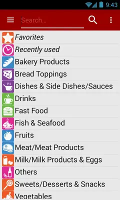 Calories! android App screenshot 5